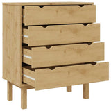Drawer Cabinet OTTA 76.5x39.5x90cm Solid Wood Pine 348582