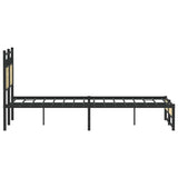 Bed Frame without Mattress Sonoma Oak 120x200 cm Engineered Wood 4106960