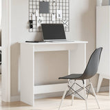 Desk White 80x40x75 cm Engineered Wood 860454