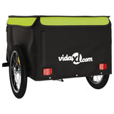 Bike Trailer Black and Green 45 kg Iron 94088
