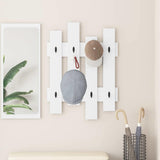 Wall-Mounted Coat Rack White 60 x 3 x 82 cm Engineered wood 874475