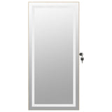 Mirror Jewellery Cabinet with LED Lights Wall Mounted 353249