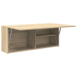 Bathroom Wall Cabinet Sonoma Oak 100x25x40 cm Engineered Wood 860105