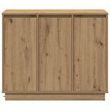 LED Sideboard Artisan Oak 90 x 32 x 75 cm Engineered Wood 869681
