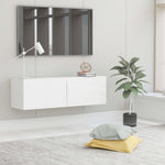 ZNTS TV Cabinet White 100x30x30 cm Engineered Wood 801481