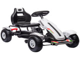 Children Pedal Go Kart, Kids Ride On Racer with Adjustable Seat, Inflatable Rubber Tyres, Handbrake, T3398P348353