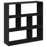 Room Divider Bookcase Black 102x29x103.5 cm Engineered Wood 858049