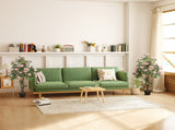 Set of Two Faux Rose Plants, with Pots T3398P344811