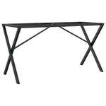 ZNTS Dining Table Legs X-Frame 140x60x73 cm Steel 357911