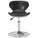 Bar Stool Black Faux Leather 335110