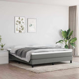 Pocket Spring Bed Mattress Medium Dark Grey 183x213x20 cm California King 347895