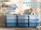 Kids Storage Unit, with Nine Drawers - Blue T3398P379055