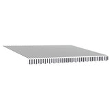 Retractable Awning Anthracite and White 4x3 m Fabric&Aluminium 3216125