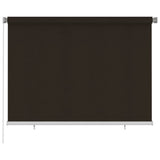 Outdoor Roller Blind 200x140 cm Brown HDPE 312972