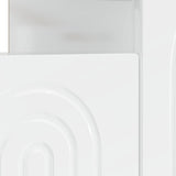 LED TV Cabinet High Gloss White Engineered Wood 896249
