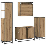 Bathroom Furniture Set 4 pcs Artisan Oak Engineered Wood 3402337