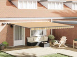 Retractable Awning Multicolour 400 x 350 cm Fabric 3330772