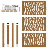 Garden Gate 100x150 cm Weathering Steel Trace Design 4100986