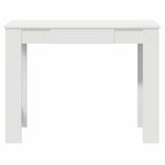 ZNTS Desk White 100x45x75 cm Engineered Wood 860427