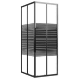 Stripe Shower Cabin ESG 90x70x180 cm Black 151850