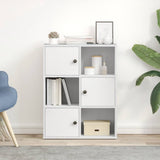 Bookcase White 60x24x76.5 cm Engineered Wood 860382