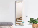 Full Length Mirror, Free Standing or Wall Hanging, Tall Full Body Mirror for Bedroom, Hallway, Black T3398P343254