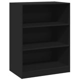 Wardrobe Black Engineered wood Compact Wardrobe Rectangular 840822