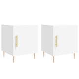 Bedside Cabinets 2 pcs White 40x40x50 cm Engineered Wood 827533
