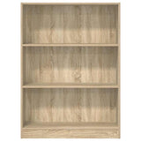 Bookcase Sonoma Oak 80x24x109 cm Engineered Wood 857837