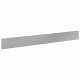 Lawn Edging 50 pcs 100 x 12 cm Steel Silver 8008807