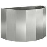 Planter Silver 60 x 30 x 35 cm Galvanised Steel 883701
