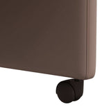 Dining Chairs with Wheels 2 pcs Brown 58 x 65 x 98 cm 42017885