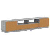 5 Piece LED TV Cabinet Grey Sonoma Engineered Wood 3416847