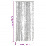 Fly Curtain Grey 90x200 cm Chenille 377348
