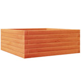 Garden Planter Wax Brown 60x60x23 cm Solid Wood Pine 847190