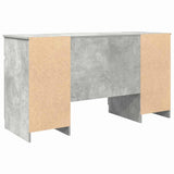Desk with Drawer Concrete grey 140 x 49 x 76 cm Engineered wood 3328510