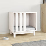 Dog House White 60x45x57 cm Solid Wood Pine 822477