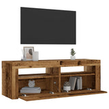 Bedside Cabinets 2 pcs with LEDs Old Wood 60x35x40 cm 3329161