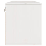 ZNTS Wall Cabinet White 100x30x35 cm Solid Wood Pine 813467