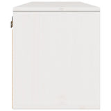 ZNTS Wall Cabinet White 100x30x35 cm Solid Wood Pine 813467