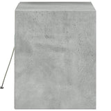 TV Wall Cabinet with LED Lights Concrete Grey 80x31x35 cm 852358