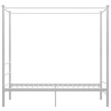 Bed Frame White Powder-coated metal Single Tough Bed Frame 325055