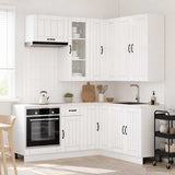 Kitchen Unit LUCCA 8 pcs High Gloss White Engineered Wood 3438405