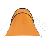 Camping Tent 6 Persons Grey and Orange 93186