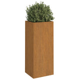 ZNTS Planter 32x29x75 cm Corten Steel 821553