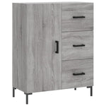 Highboard Grey Sonoma 69.5x34x180 cm Engineered Wood 3199815