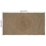 Area Rugs Grey 100 x 200 cm Jute 42010539