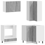 Kitchen Unit LYON 8 pcs Grey Sonoma Engineered Wood 3438512