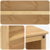 Kitchen Trolley 2 pcs Honey Wax 112 x 77 x 91.5 cm Solid-Pine 3425380