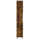 Bathroom Cabinet with Open Shelf BREDA Smoked Oak 897480